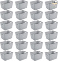 Sterilite 24 Pack Plastic Storage Bin Organization Containers, Tall Baskets by Sterilite