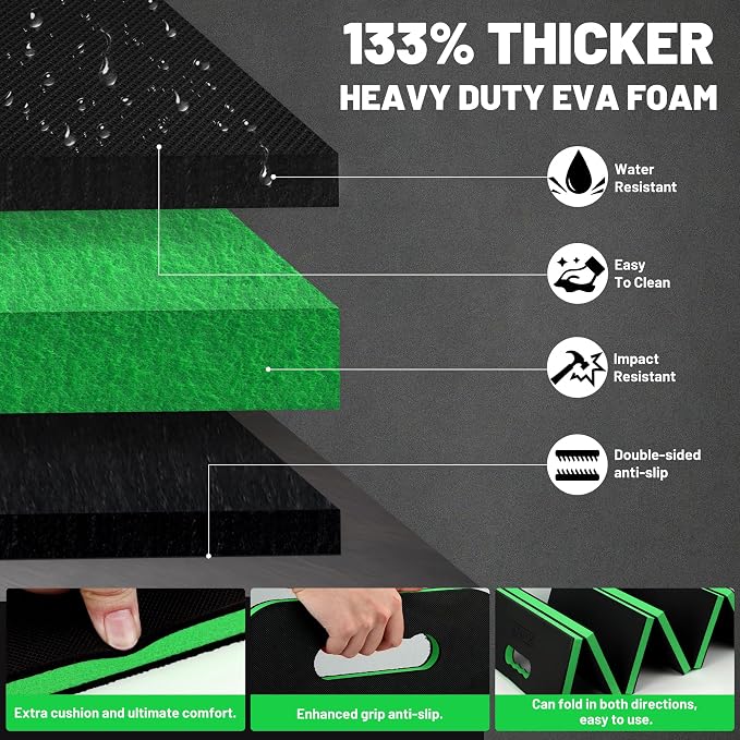 Foldable Mechanic Mat Kneeling Pad, 0.9" Extra Thick EVA Foam - Image 3