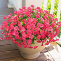 Artificial Flowers for Outdoors Fake Plants Outside Decoration, 12 Bundles Silk by HyeFloraartificialflowers