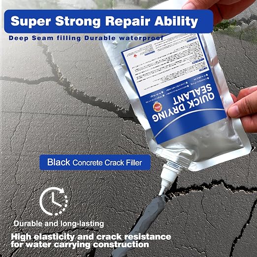 Concrete Crack Filler and Sealant, Quick Drying High Elasticity Cement Crack - Image 5