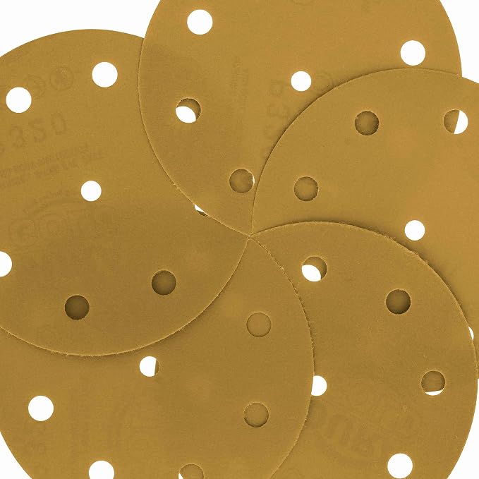 Dura-Gold Premium 5" Gold Sanding Discs - Image 3