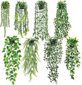 Der Rose 8Pcs Fake Plants Artificial Hanging Vines by DerRose