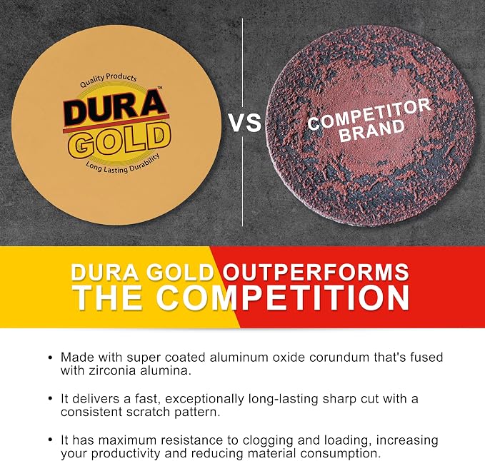 Dura-Gold Premium 6" Gold PSA Sanding Discs - Image 4
