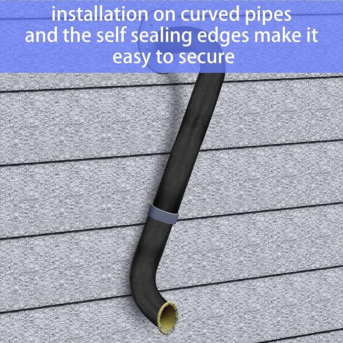 Kathfly 12 Pack Pipe Insulation Foam Tube 1.5 Inch x 1.31 ft Self Adhesive | - Image 7