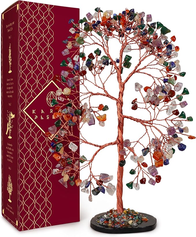 7 Chakra Crystal Tree of Life Birthday Gifts by KARMAPLEDGE