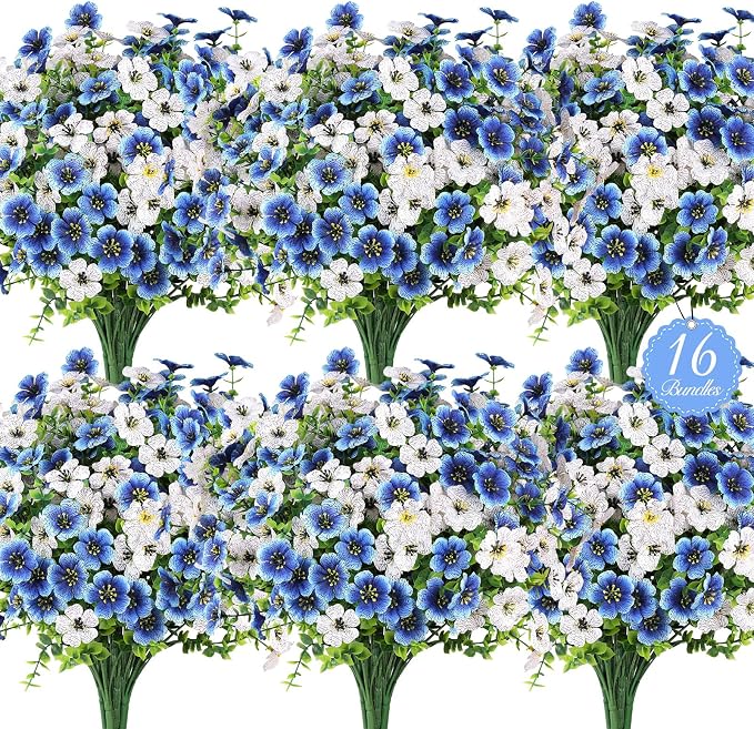 16PCS UV Resistant Artificial Flowers - Image 7