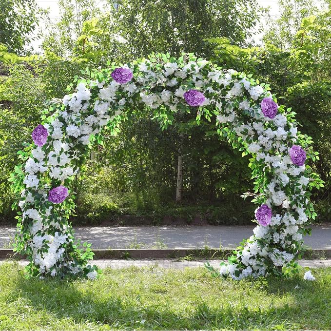 AVIVIHO 65pcs Lavender Fake Flowers Hydrangea Artificial Flowers Bluk - Image 6