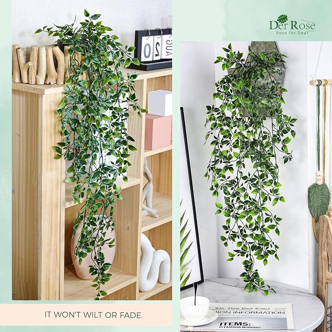 Der Rose 34" Artificial Mandala Vine Hanging Plant - Image 4