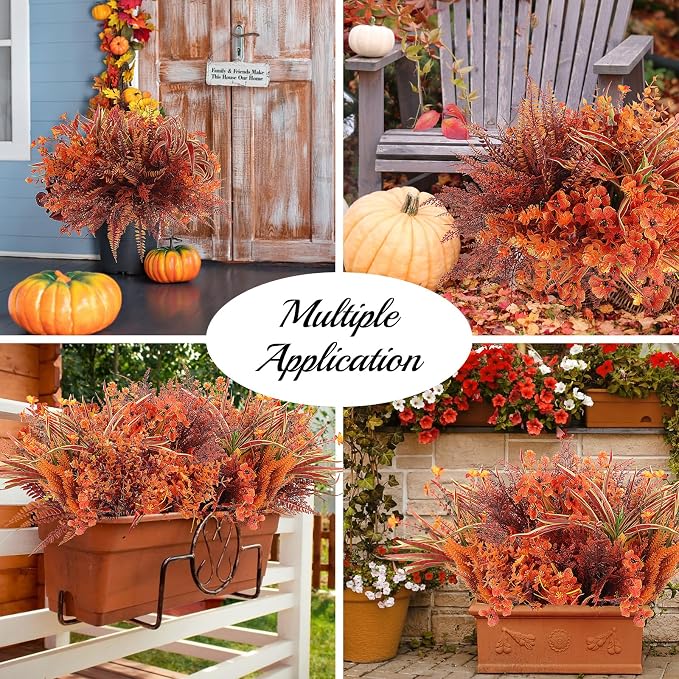 19 Bundles 10 Styles Artificial Fall Flowers Plants - Image 4