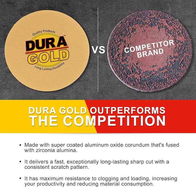 Dura-Gold Premium 6" Gold PSA Sanding Discs - Image 4