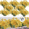 ColoPlay 24 Bundles Yellow Artificial Flowers by ColoPlay