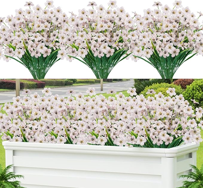 Lnoicy 12 Pcs Artificial Flowers by Lnoicy