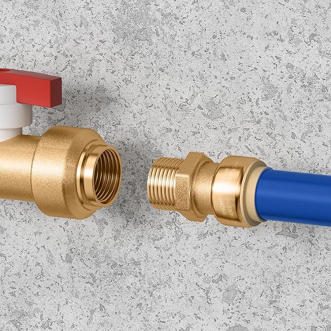 3/4" Pex Fitting Straight Coupling Push Fit PEX Fittings, Push-to-Connect Copper - Image 3