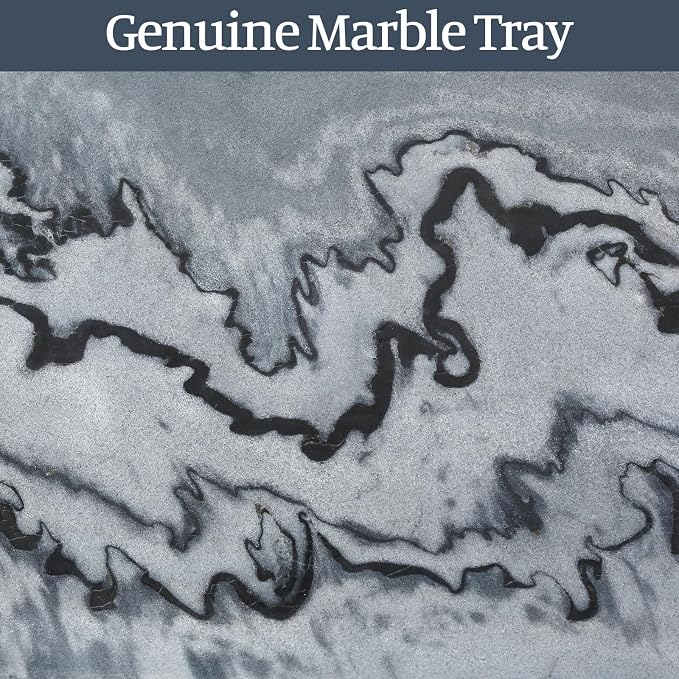 Natural Marble Tray, Catchall for Perfume, Jewelry Dish Elephant Grey - Image 7