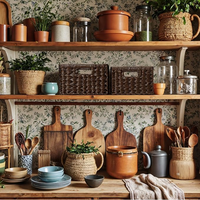 GRANNY SAYS Wicker Baskets for Organizing, Storage Basket for Shelves, Square - Image 5