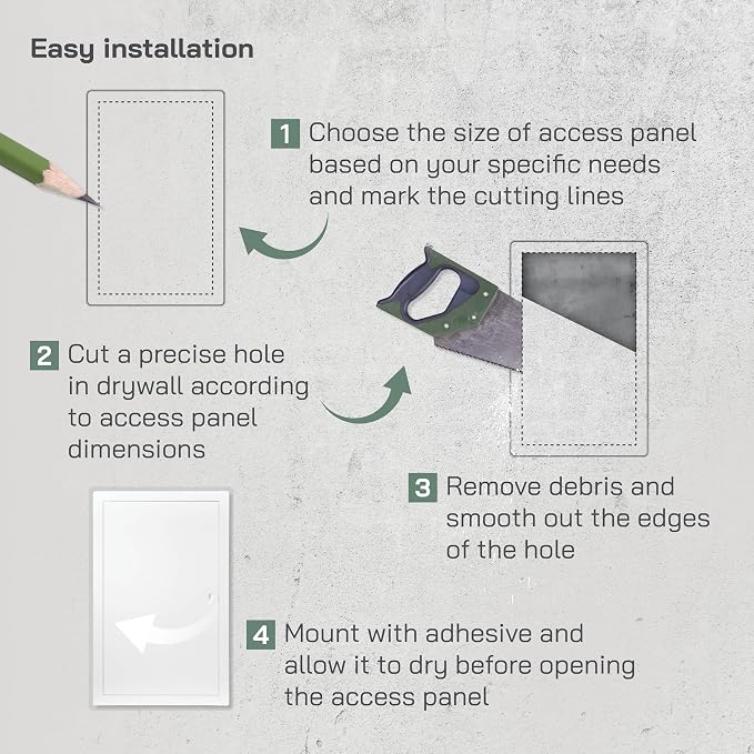 Vent Systems Access Panel for Drywall 12 x 20 Inch - Image 4