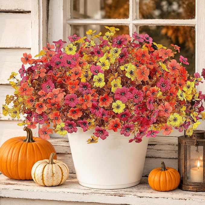Artificial Fake Mums Flowers Plants by Digtecno