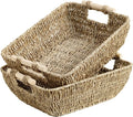 StorageWorks Seagrass Storage Baskets, Large Snack Baskets by StorageWorks
