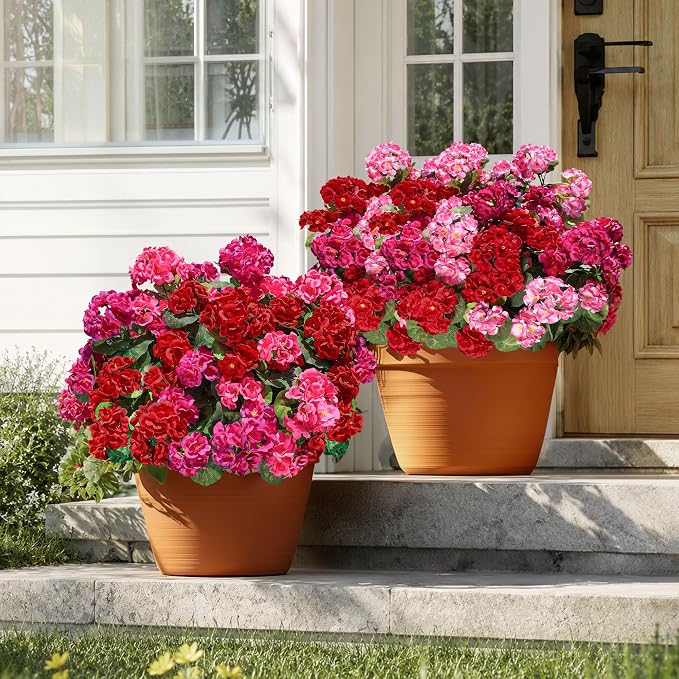 Artificial Geraniums Fake Flowers - Image 8