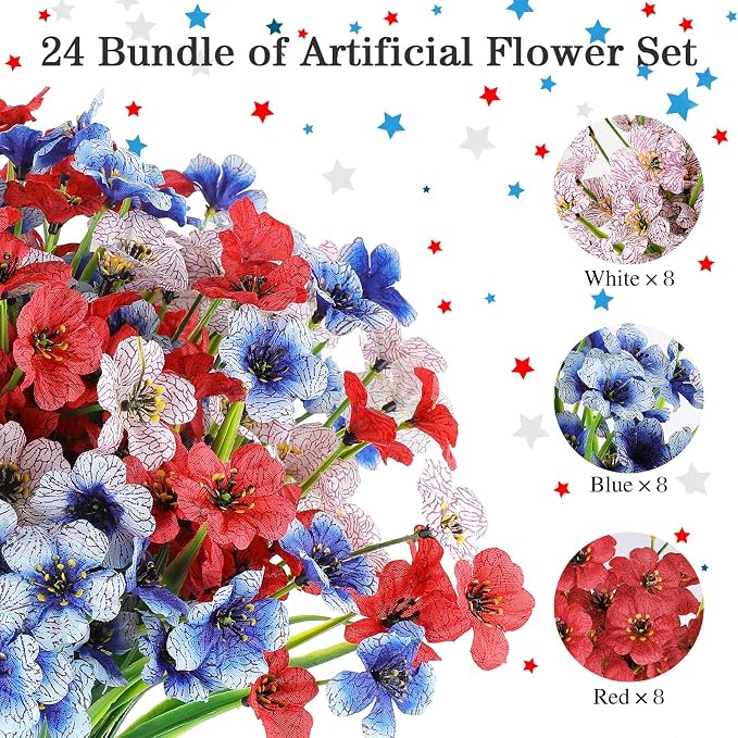 AGIRL Artificial Flowers Outdoor Fake Plants - Image 3