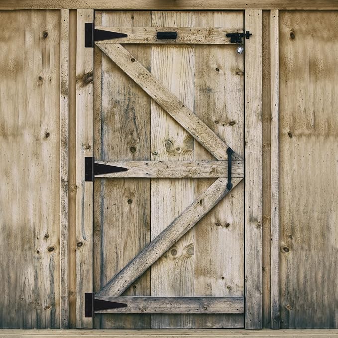 10 Inch T-Strap Shed Door Hinges Heavy Duty, Yard Door, Barn Door Gates - Image 5