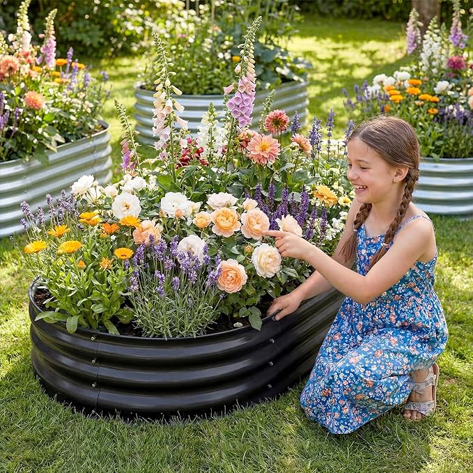 Land Guard Galvanized Raised Garden Bed Kit, Galvanized Planter Raised Garden - Image 6