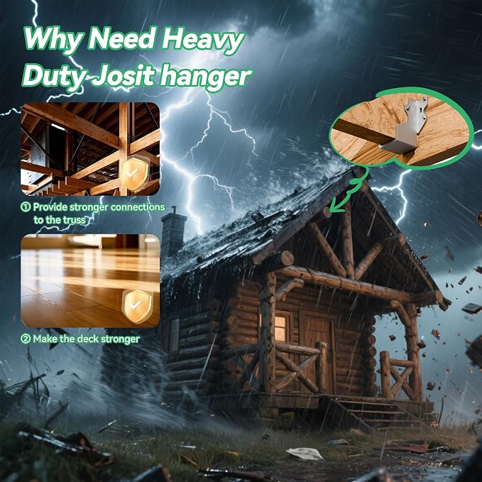Heavy Duty 2X4 Joist Hanger 14 Gauge LU24 Galvanizing Face Mount Joist Hangers - Image 3