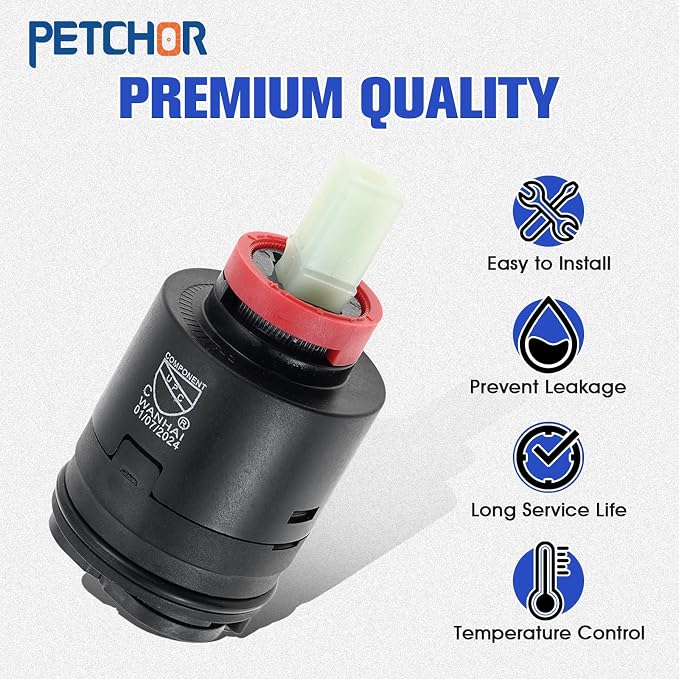 N40HKC Faucet Cartridge Replacement, 40mm Pressure Balance Shower Cartridge | - Image 4