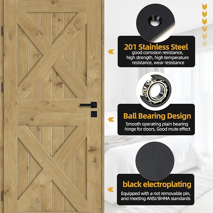 5 in * 5 in Hinges Heavy Duty Door Hinges up to 220 lbs - Image 3