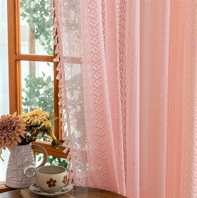Sutuo Home Boho Sheer Curtains 96 inches Long - Image 7