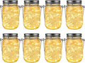 GIGALUMI Solar Mason Jar Lights, 8 Pack 30 Led String Fairy Lights | Garden by GIGALUMI