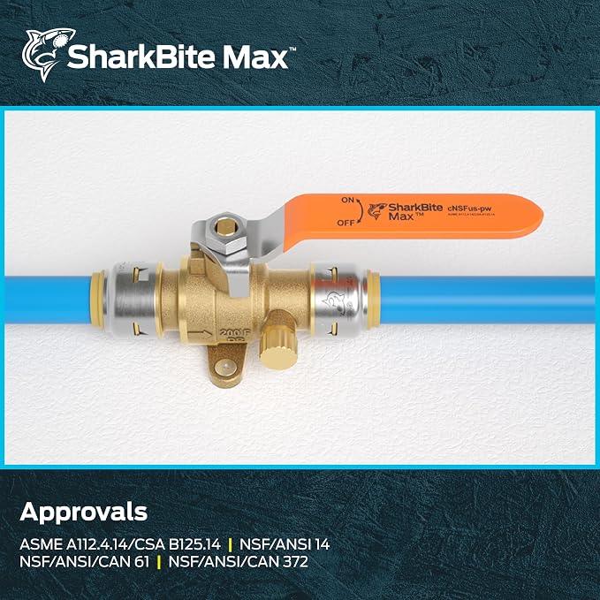 SharkBite Max 1/2 Inch Ball Valve - Image 6
