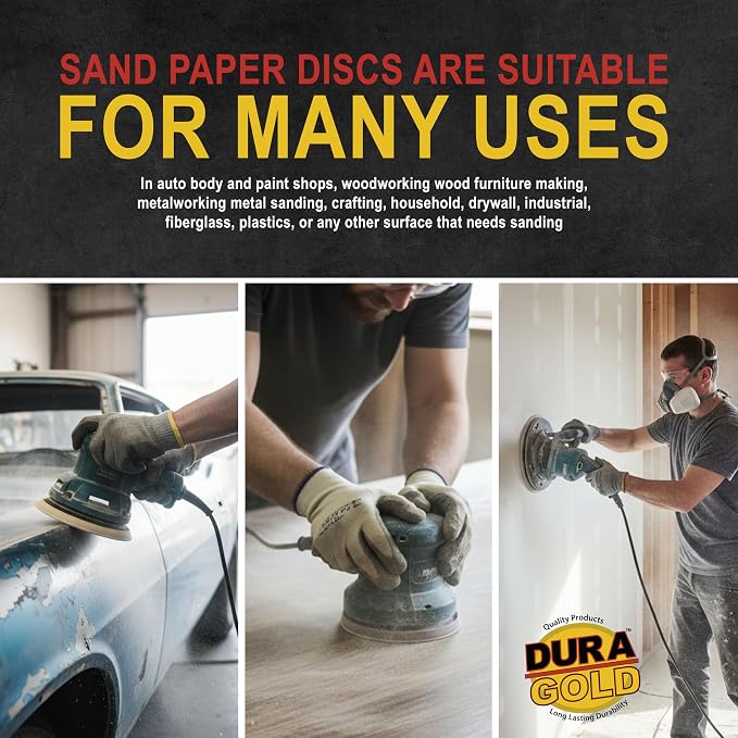 Dura-Gold Premium 6" Gold PSA Sanding Discs - Image 6