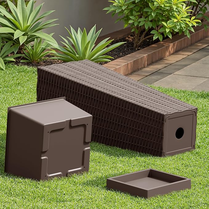 Devoko Resin 23.6'' Tall Planters - Image 4