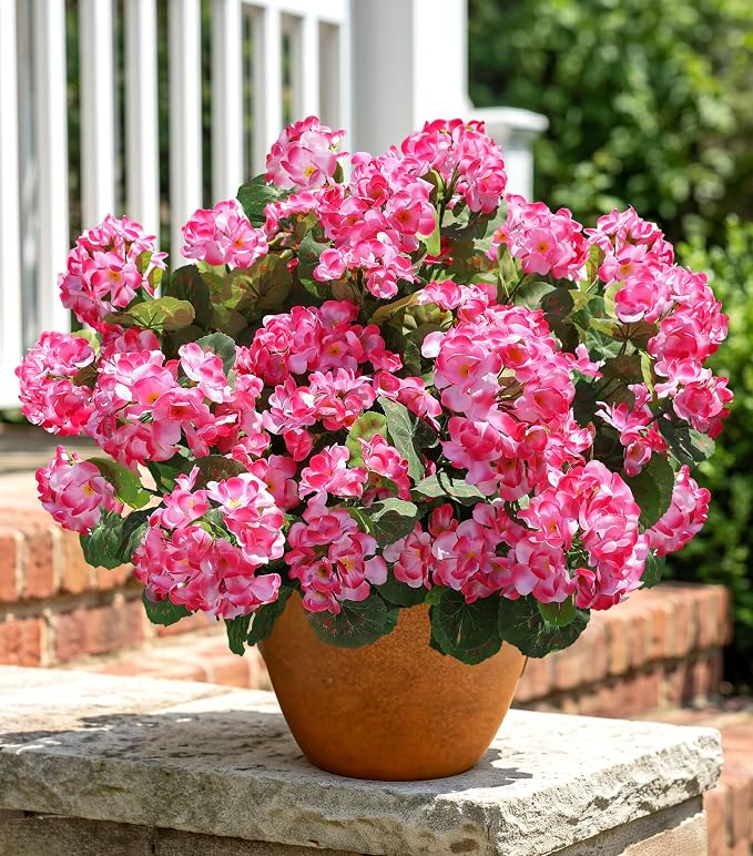 Artificial Geranium Fake Flowers - Image 2
