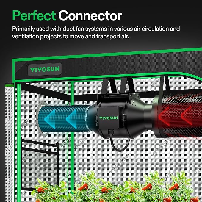 VIVOSUN 4 Inch 8 Feet Flexible Aluminum Ducting - Image 2