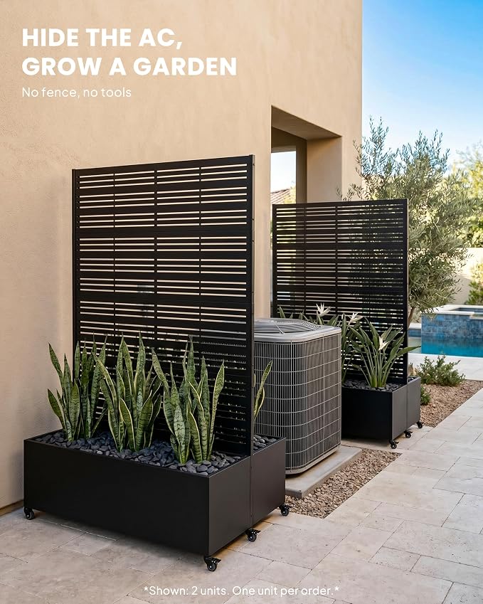 72" Dual-Box Privacy Planter - Image 3