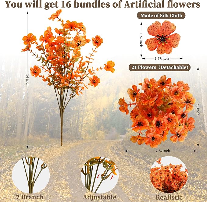 ColoPlay 16 Bundles Artificial Mums - Image 3