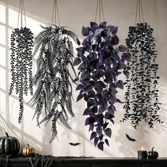 Der Rose 4 Pcs Fake Hanging Plants by DerRose