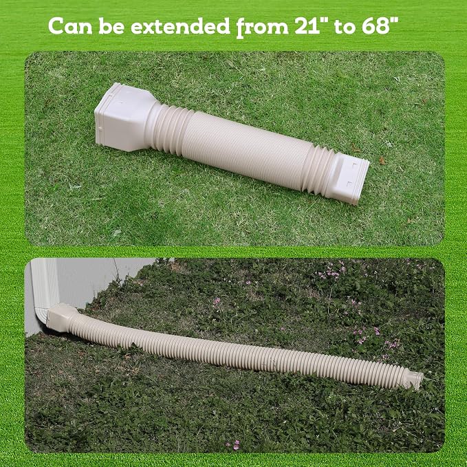 plusgutter 16.5ft Long Gutter Downspout Extensions Flexible, Down Spout Drain - Image 5