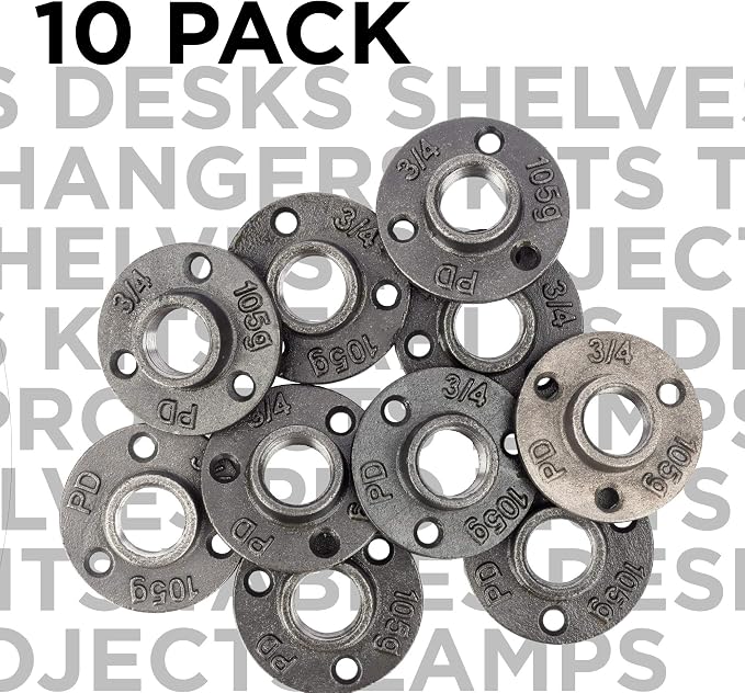 PIPE DECOR Mini Floor Flange Fitting, 3/4 Inch, and Standard 3/4 Inch Plumbing - Image 3