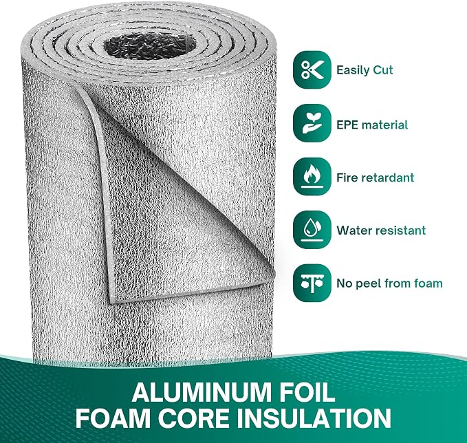 HADOR Reflective Window Insulation Roll, 48 in x 10 ft Heat Blocker | Window - Image 5