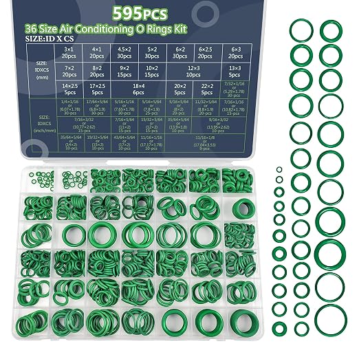O Rings O-Ring Assortment Kit 36 Metric SAE Sizes by Unknown