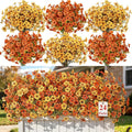 Alupssuc 24 Bundles Artificial Fall Flowers, UV Resistant Faux Mums Porch | by Alupssuc