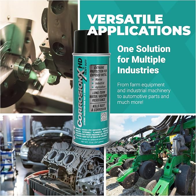 CorrosionX Heavy Duty Anti Rust Spray, Dripless Self-Healing Corrosion Inhibitor - Image 7