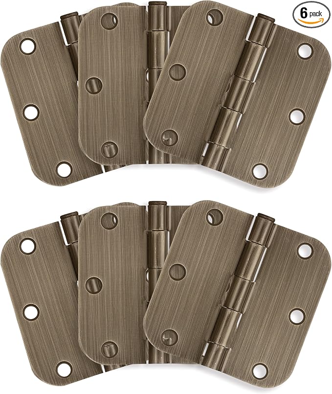 Design House Interior Door Hinge, Antique Brass | 5/8" Radius, Traditional by DesignHouse
