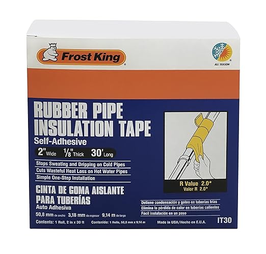 Frost King Rubber Insulation Tape | 2in Wide, 1/8in Thick, 30ft Long | - Image 2