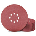Awutzut 9 inch Sanding Discs 100 Grit 8 Holes Hook and Loop Sandpaper by Awutzut