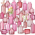 Yaomiao 30 Pcs Glass Bud Vases Centerpieces, Mini Colored Flower Vase by Yaomiao