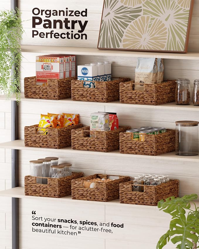 Bluewest Woven Water Hyacinth Storage Baskets - Image 8